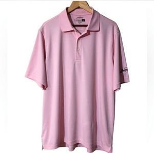 JACK NICKLAUS Performance 18 Pink Polo Golf Shirt size Large